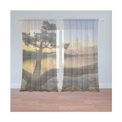 Sablio Záclony Strom u jezera: 2ks 150x250cm – Hledejceny.cz