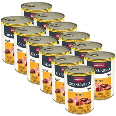 Animonda GranCarno Adult Turkey 12 x 400 g – Hledejceny.cz