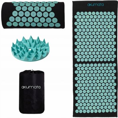 AKUMATA Akupresurní podložka černo-tyrkysová 110 x 43 cm – Zboží Dáma