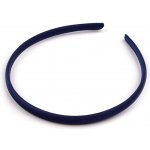 Saténová čelenka do vlasů Varianta: 11 modrá pařížská, Balení: 1 ks – Zboží Mobilmania