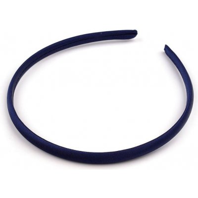 Saténová čelenka do vlasů Varianta: 11 modrá pařížská, Balení: 1 ks – Zboží Mobilmania