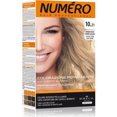 Brelil Numéro Permanent Coloring barva na vlasy 10.21 Glacial Ultra Light Blond 125 ml – Zbozi.Blesk.cz