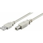 MicroConnect USBAB2 USB2.0 A (M) - USB2.0 B (M), 1,8m, bílý