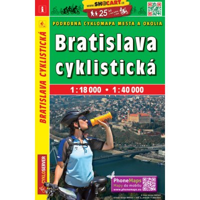 Bratislava cyklistická 1 : 18 000 1 : 40 000