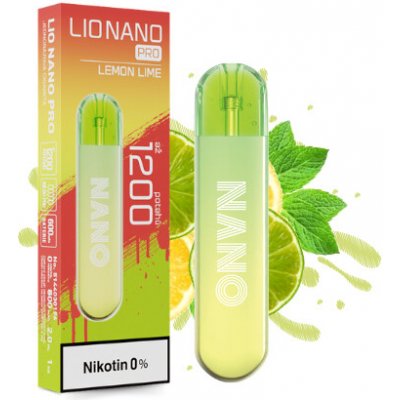 iJoy Lio Nano Pro 1200 Lemon Lime 0 mg 1200 potáhnutí – Zboží Dáma