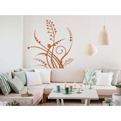 Nalepte.cz samolepka na zeď Rostlina do obýváku, rozměry 40 x 40 cm – Hledejceny.cz