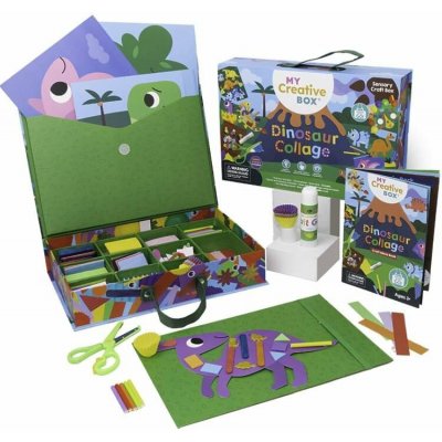 CREATIVE MY BOX® Kreativní kolážová senzorická sada Dinosauři – Hledejceny.cz