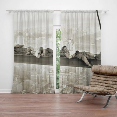 Sablio Závěs Ležící zedníci na traverze: 2ks 140x250cm – Hledejceny.cz