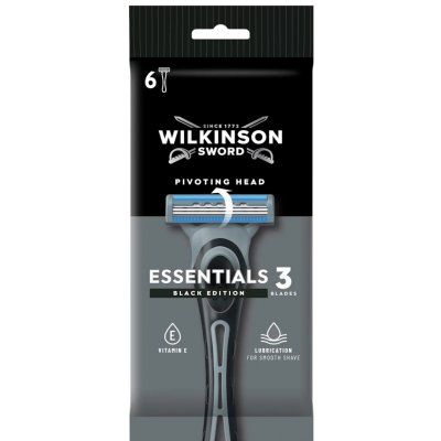 Wilkinson Sword Extra Essential 3 Black Edition 6 ks – Zboží Mobilmania