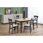 Halmar Rozkládací jídelní stůl BARRIL 130(170) x 80 dub artisan černá – Zboží Dáma