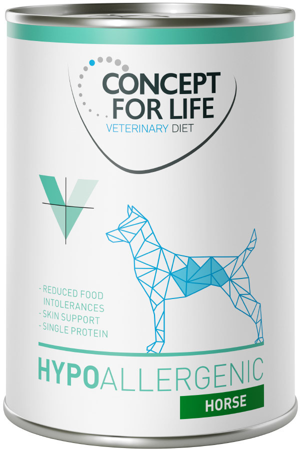 Concept for Life veterinary diet hypoallergenic s koňským masem 24 x 400 g