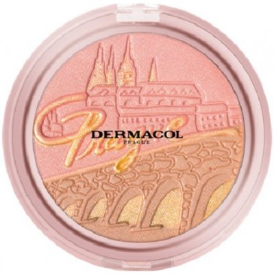 Dermacol Bronzing and Highlighting Powder With Blush Bronzující a Rozjasňující pudr s tvářenkou 10,5 g – Zboží Mobilmania