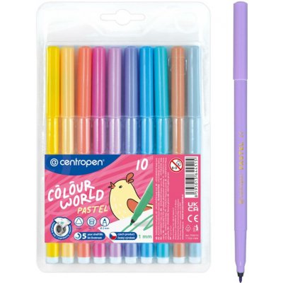 Centropen Colour World Pastel 7550 10 ks – Sleviste.cz