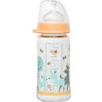 NIP Skleněná lahvička ovečka červená Girl širokohrdlá savička ze silikonu 120ml – Hledejceny.cz