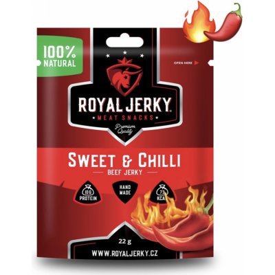 Jerky Royal Hovězí sušené maso Sweet & Chilli 22 g – Zboží Dáma
