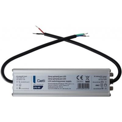 Zdroj spínaný pro LED 12V/ 60W GETI LPV-60