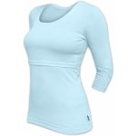 Jožánek Kateřina tričko pro snadné kojení 3/4 rukáv tyrkysová – Zboží Mobilmania