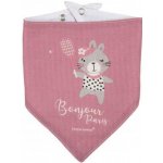 Canpol babies Mušelínový slintáček Bonjour Paris 2 ks Růžový – Zboží Dáma