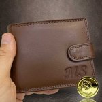 Pánská NAPPA kožená peněženka RFID BEORIGINAL se zapínáním a monogramem – Zboží Mobilmania