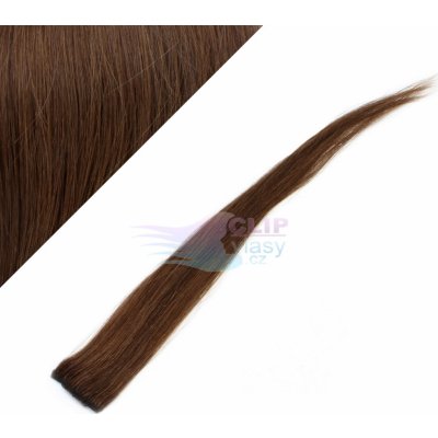 Clip in prameny - středně hnědá #6 – Hledejceny.cz