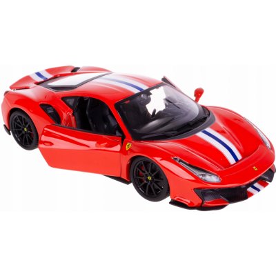 Bburago Ferrari 488 Pista červená 1:24 – Zbozi.Blesk.cz