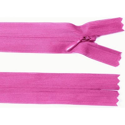 Spirálový zip no.3 skrytý nerozepínací 20cm - více barev color: 546 fuchsiová růžová – Hledejceny.cz
