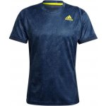 adidas Freelift Printed Primeblue Tee M crew navy acid yellow crew blue