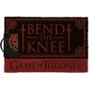 Pyramid International Game of Thrones Doormat Bend the Knee 40 x 57 cm červená