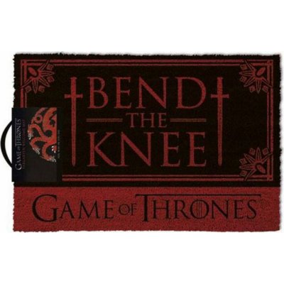 Pyramid International Game of Thrones Doormat Bend the Knee 40 x 57 cm červená – Zboží Mobilmania