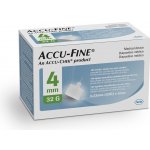 Accu - Fine jehly do inzulínového pera 32 G x 4 mm 100 ks – Zboží Mobilmania