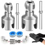 Sada pro závitování trubek 1/2" a 3/4" – závitníky, rukavice, PTFE páska – Hledejceny.cz