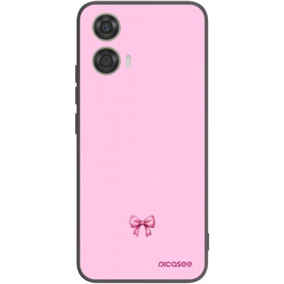 Picasee silikonový černý Motorola Moto G24 Blush bow – Zboží Mobilmania