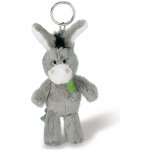 Přívěsek na klíče NICI 47868 oslík s vyšívaným šamrockem 10cm ŠEDÝ – Sleviste.cz