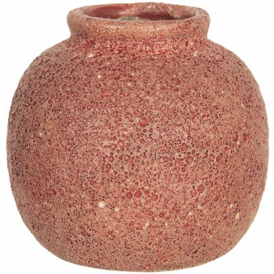 Cihlově zabarvená váza Root - Ø 8*8 cm - Clayre & Eef – Hledejceny.cz