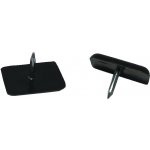 ZTS Plastový kluzák s hřebem, 19x13mm-černý F0107BO – Sleviste.cz