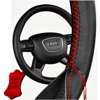 Compass Potah volantu omotávací z pravé kůže AX černý, amMC097 | Zboží Auto