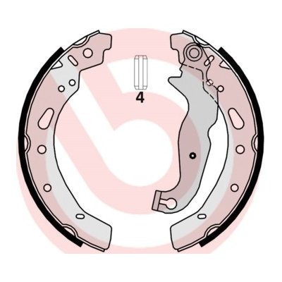 S 24 540 BREMBO Sada brzdových čelistí | Zboží Auto