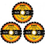 DeWALT DT10399 Sada pilových kotoučů 3ks, 190x30 mm, 24 zubů – Zboží Dáma DeWALT DT10399 Sada pilových kotoučů 3ks, 190x30 mm, 24 zubů – Zboží Dáma