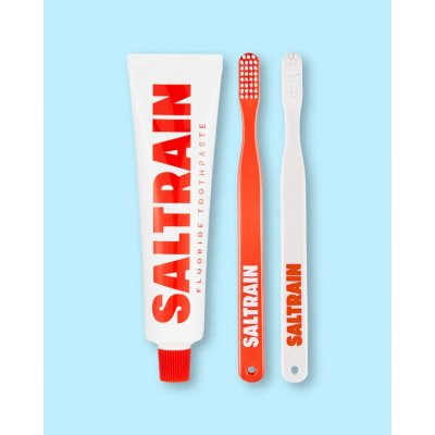 Saltrain Cestovní sada pro ústní hygienu Dental Kit Red Edition 100 g 2 ks – Hledejceny.cz