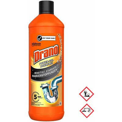 Drano Power Gel Čistič odpadů a potrubí "krtek" 1 l – HobbyKompas.cz