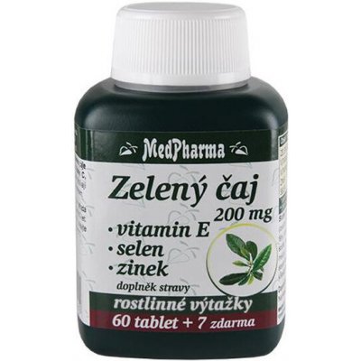 MedPharma Zelený čaj Citron 67 Tablet