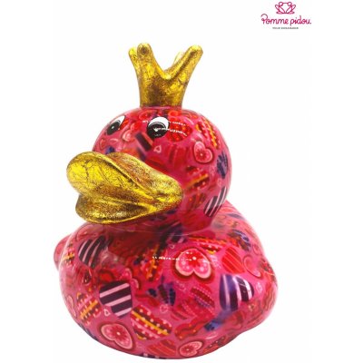 Pomme pidou Pokladnička velikost M KACHNIČKA DUCKY růžová srdíčková 16x16x14c 148-00006 – Hledejceny.cz