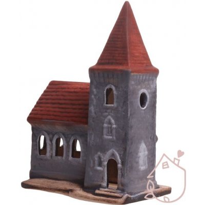 Svícen keramický kostel – Zboží Dáma