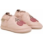 En Fant Dětské kožené capáčky Old rose – Zboží Dáma