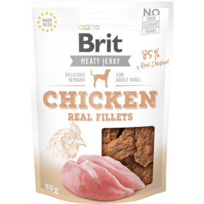 Brit Jerky Chicken Fillets 12 x 80 g – Zboží Mobilmania