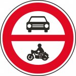 Dopravní značka – Zákaz vjezdu všech motorových vozidel – Sleviste.cz