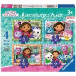 RAVENSBURGER Gábinin kouzelný domek 4v1 12 16 20 24 dílků – Zboží Mobilmania