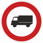 Dopravní značka B4, Zákaz vjezdu nákladních automobilů Dopravní značka 700 mm kruh – Zboží Dáma