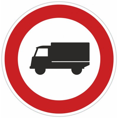 Dopravní značka B4, Zákaz vjezdu nákladních automobilů Dopravní značka 700 mm kruh – Zboží Dáma
