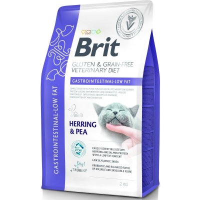 Brit Veterinary Diets Cat GF Gastrointestinal Low Fat 2 kg – Zboží Mobilmania